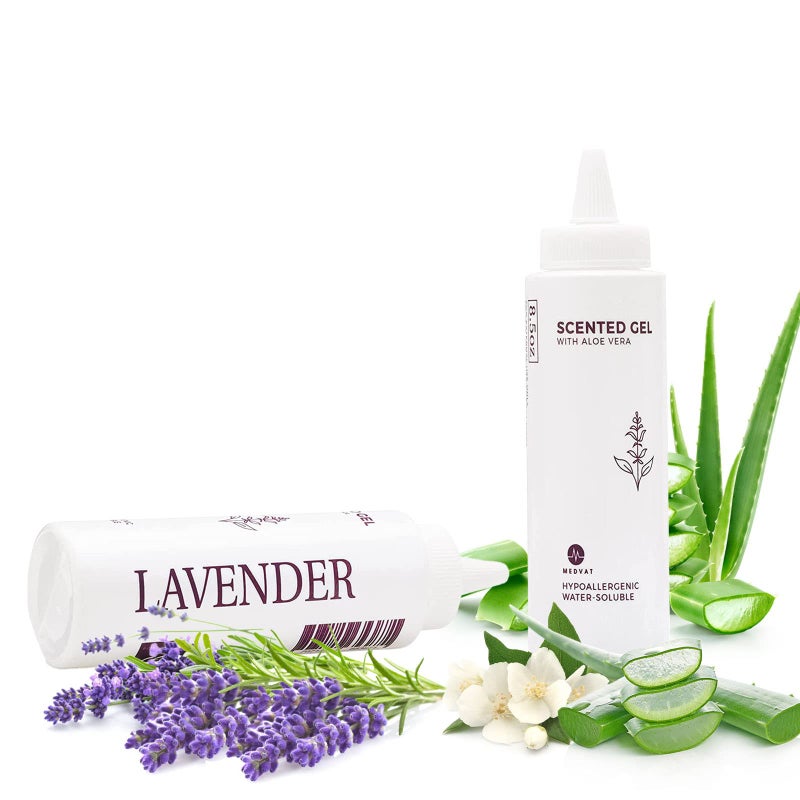 Medvat LavenderScented Transmission Gel with Aloe Vera 2Pack Abs Muscle Stimulation Conductive Cavitation Hypoallergenic 85oz Clear